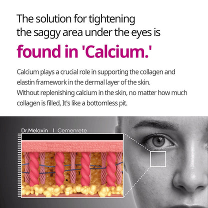 Dr. Melaxin Cemenrete Ultimate Calcium Eye Care Set – Multi Balm, Calcium Eye Patches & Complete Eye Care Line for Firming, Brightening & Anti-Aging Under-Eye Treatment