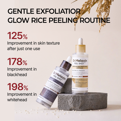 Peel Shot Exfoliating Glow Rice Line & Lumi firm & lift Duo